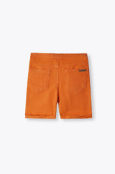 Kid's Brown Cotton Terry Short With Adjuster